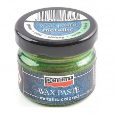 Patina metalica, pe baza de ceara, Pentart- green